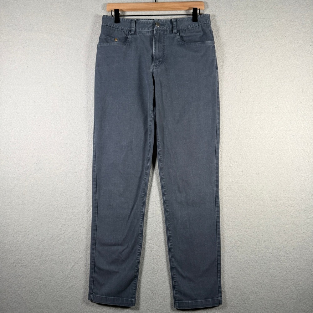 Kathmandu Mens XS Gray Cotton Blend Stretch Straight Leg Casual Travel Pants